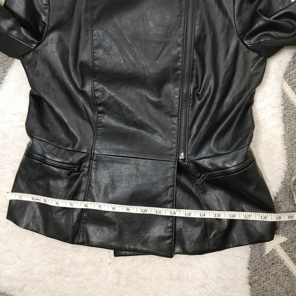 DKNY Faux Leather Jacket Size M - Picture 15 of 16